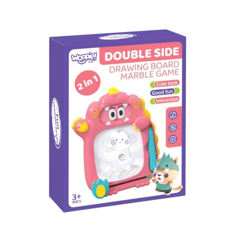 Magnetinė piešimo lenta 2in1 vaikams su žaidimu – Woopie
