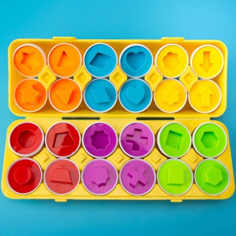 Montessori dėlionė nuo 3 metų „Formos ir spalvos“ – Woopie
