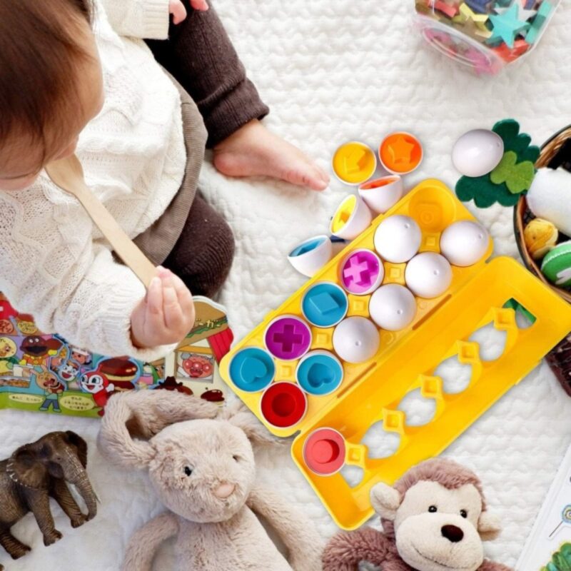 Montessori dėlionė nuo 3 metų „Formos ir spalvos“ – Woopie