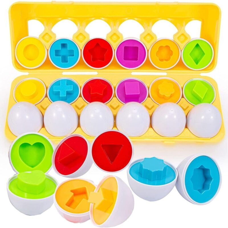 Montessori dėlionė nuo 3 metų „Formos ir spalvos“ – Woopie
