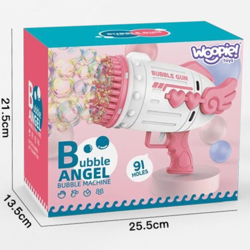 Muilo burbulų pistoletas vaikams, rožinis – Woopie