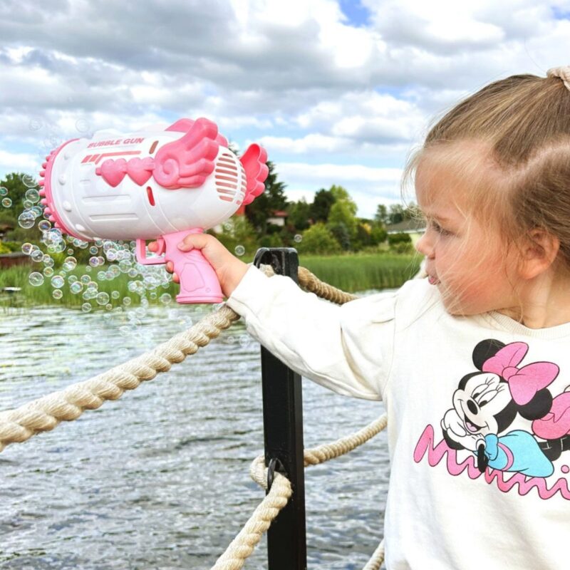 Muilo burbulų pistoletas vaikams, rožinis – Woopie
