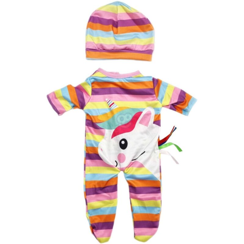 Lėlės drabužių rinkinys Vienaragis 43–46 cm – Woopie Royal