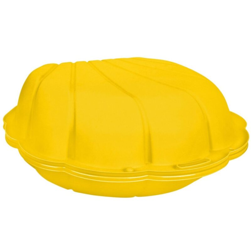 Smėlio dėžė-baseinas vaikams „Shell“, geltona – Woopie
