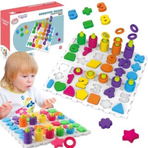 Edukacinis rūšiavimo rinkinys vaikams "Raidės ir skaičiai"