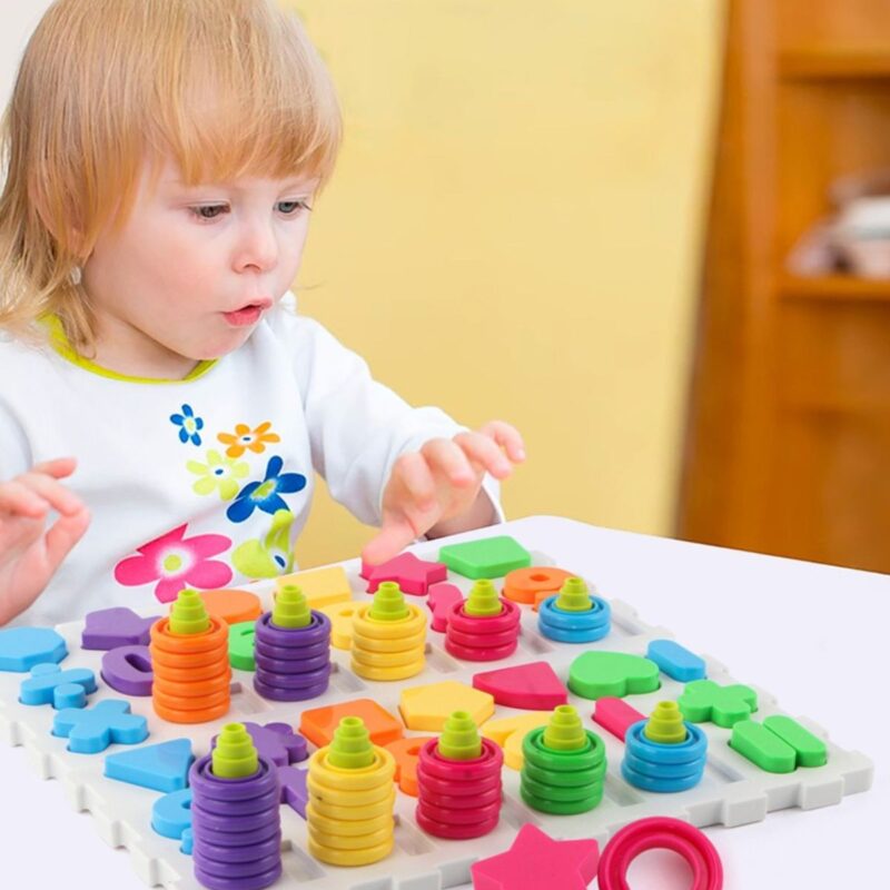 Edukacinis rūšiavimo rinkinys vaikams "Raidės ir skaičiai"