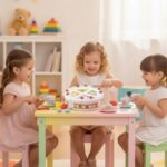 Žaislinis gimtadienio torto rinkinys vaikams su vaisiais