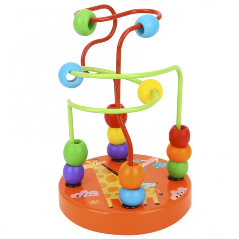Tooky Toy ergoterapinis žiedų labirintas "Gyvūnėliai"
