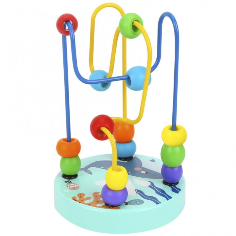 Tooky Toy ergoterapinis žiedų labirintas "Gyvūnėliai"
