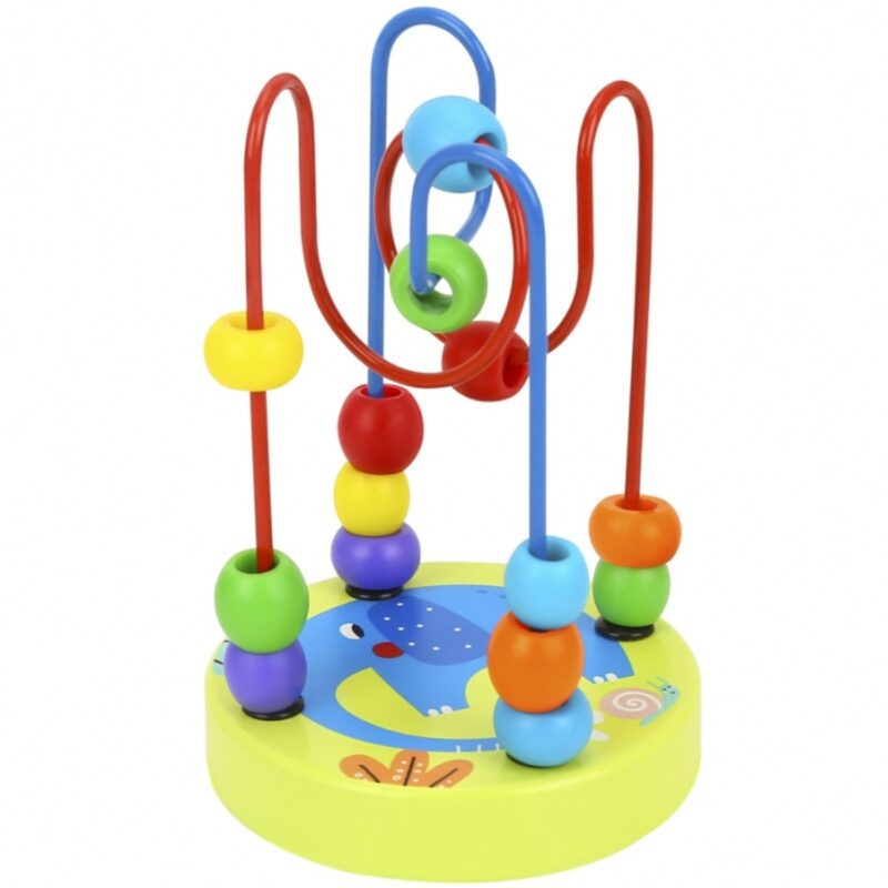 Tooky Toy ergoterapinis žiedų labirintas "Gyvūnėliai"
