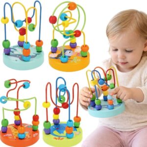 Tooky Toy ergoterapinis žiedų labirintas "Gyvūnėliai"