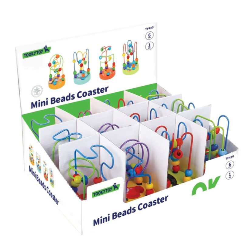 Tooky Toy ergoterapinis žiedų labirintas "Gyvūnėliai"