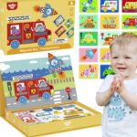 Magnetinė dėlionė vaikams "Transportas" – Tooky Toy
