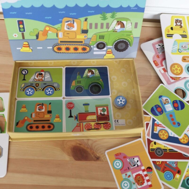 Magnetinė dėlionė vaikams "Transportas" – Tooky Toy