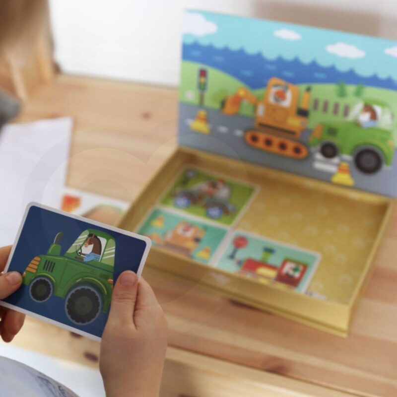 Magnetinė dėlionė vaikams "Transportas" – Tooky Toy
