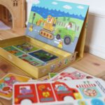 Magnetinė dėlionė vaikams "Transportas" – Tooky Toy