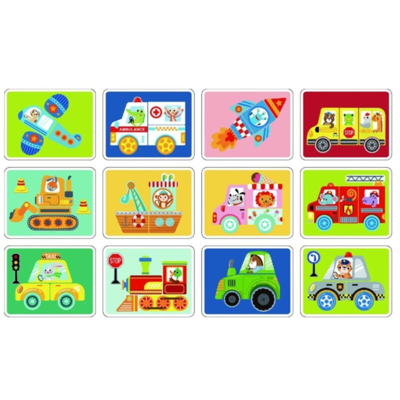 Magnetinė dėlionė vaikams "Transportas" – Tooky Toy
