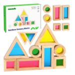 Spalvotos veidrodinės kaladėlės vaikams – Tooky Toy (8 det.)