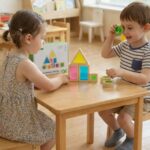 Spalvotos veidrodinės kaladėlės vaikams – Tooky Toy (8 det.)
