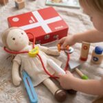Medinis gydytojo rinkinys vaikams, raudonas – Viga