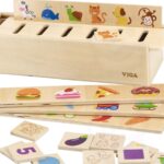 Medinis Montessori edukacinis rūšiuoklis vaikams nuo 3 metų Medinis Montessori edukacinis rūšiuoklis vaikams nuo 3 metų
