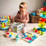 Spalvota kamuoliukų trasa kūdikiams Woopie Baby