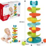 Spalvota kamuoliukų trasa kūdikiams Woopie Baby
