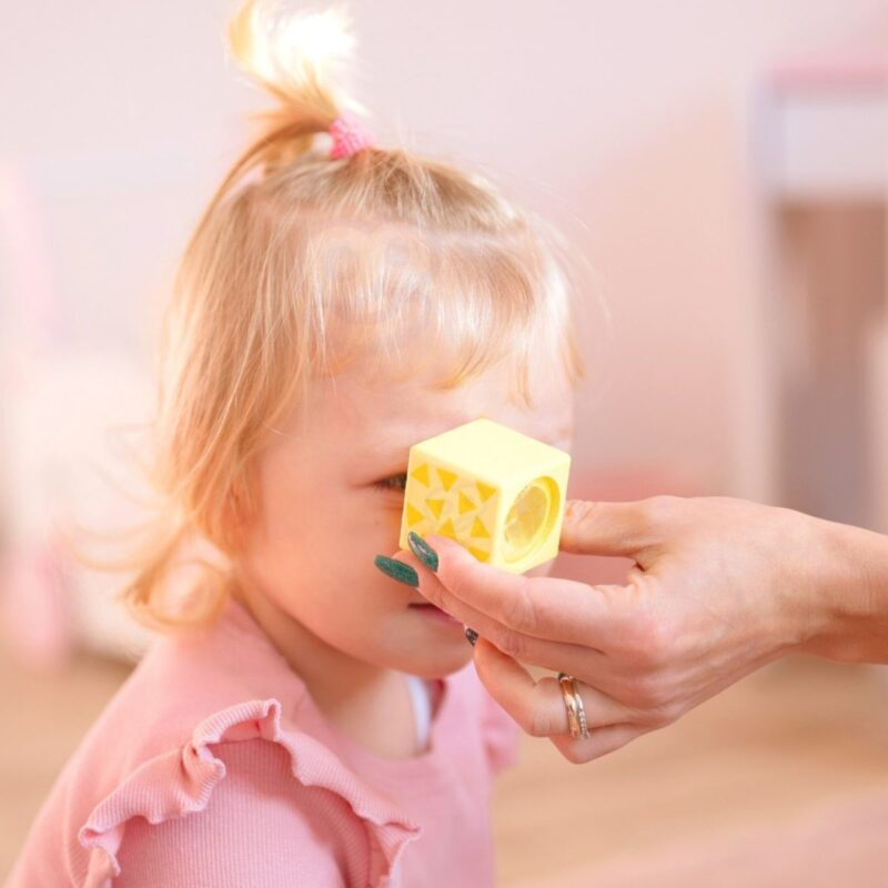 Montessori medinės sensorinės kaladėlės vaikams