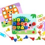 Kūrybinis rinkinys su spalvotais varžtais – Tooky Toy