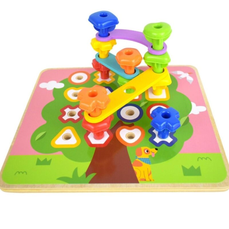 Kūrybinis rinkinys su spalvotais varžtais – Tooky Toy