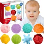 Sensoriniai kamuoliukai kūdikiams 8 vnt. - Woopie Baby