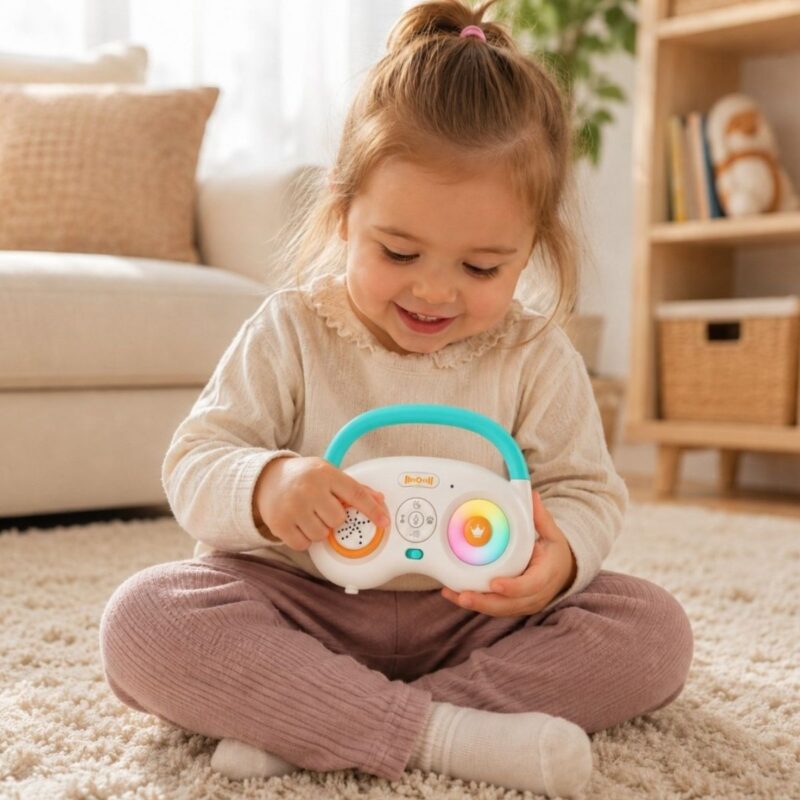 Interaktyvus muzikinis grotuvas mažyliams – Woopie Baby