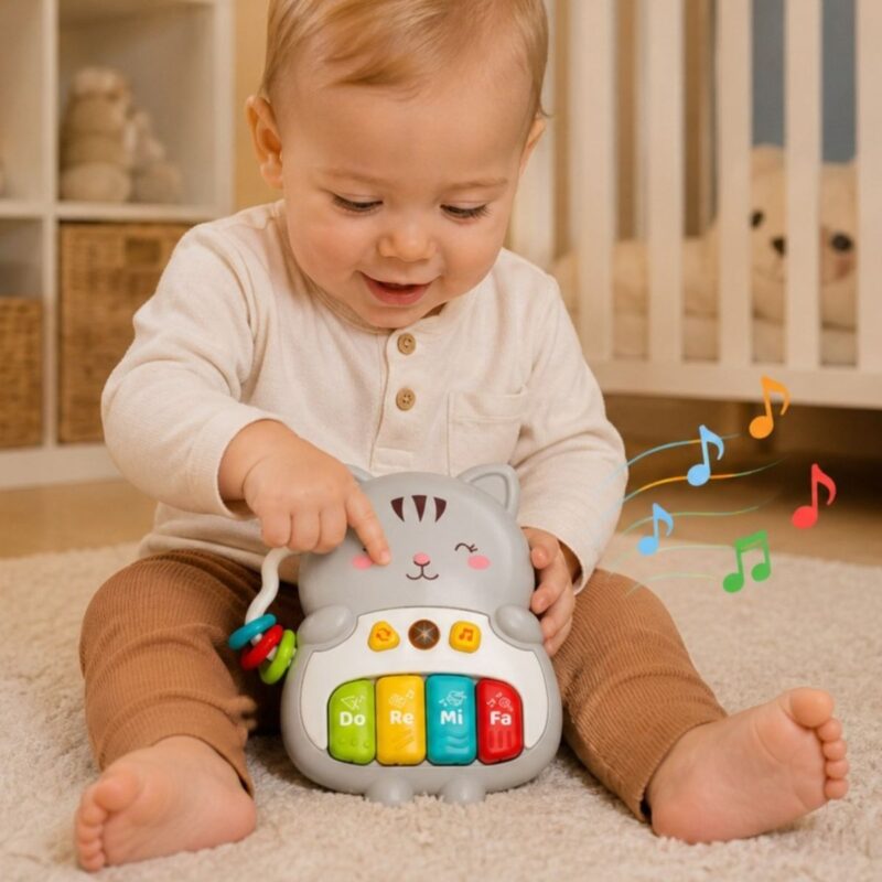 Interaktyvus muzikinis pianinas „Kačiukas“ – Woopie Baby