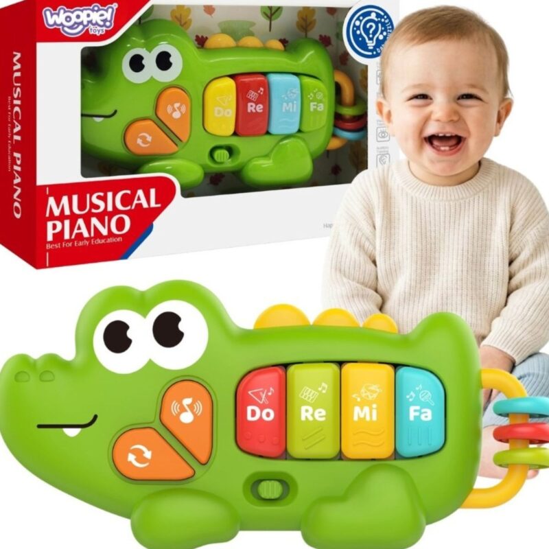 Interaktyvus muzikinis pianinas „Krokodilas“ – Woopie Baby