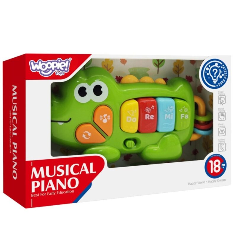 Interaktyvus muzikinis pianinas „Krokodilas“ – Woopie Baby