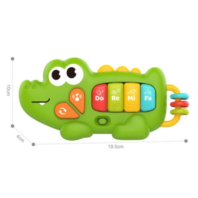 Interaktyvus muzikinis pianinas „Krokodilas“ – Woopie Baby