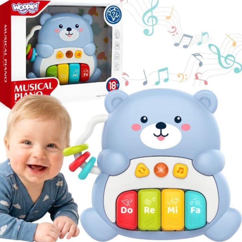 Interaktyvus muzikinis pianinas „Meškiukas“ – Woopie Baby Interaktyvus muzikinis pianinas „Meškiukas“ – Woopie Baby