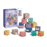 Minkšti sensoriniai blokeliai mažyliams – Woopie Baby