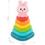 Minkštų žiedų piramidė kūdikiams – Woopie Baby