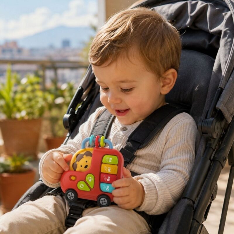 Muzikinė mašinėlė mažyliams „Liūtukas“ – Woopie Baby