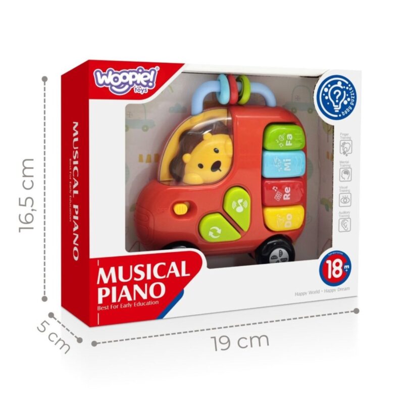 Muzikinė mašinėlė mažyliams „Liūtukas“ – Woopie Baby