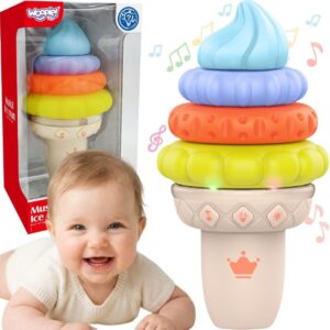 Muzikinis rūšiavimo bokštelis mažyliams – Woopie Baby