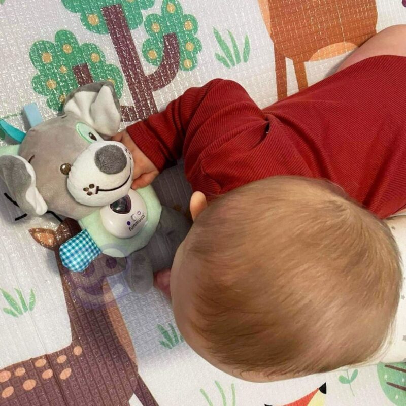Pliušinis muzikinis migdukas kūdikiams – Woopie Baby