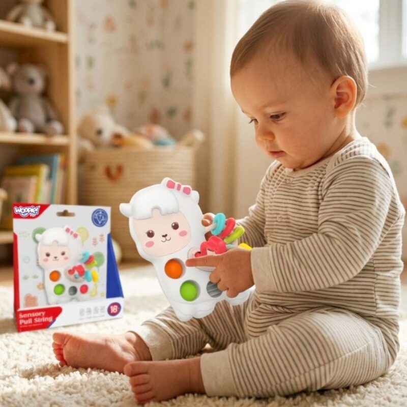 Sensorinis žaislas mažyliams „Lama“ – Woopie Baby