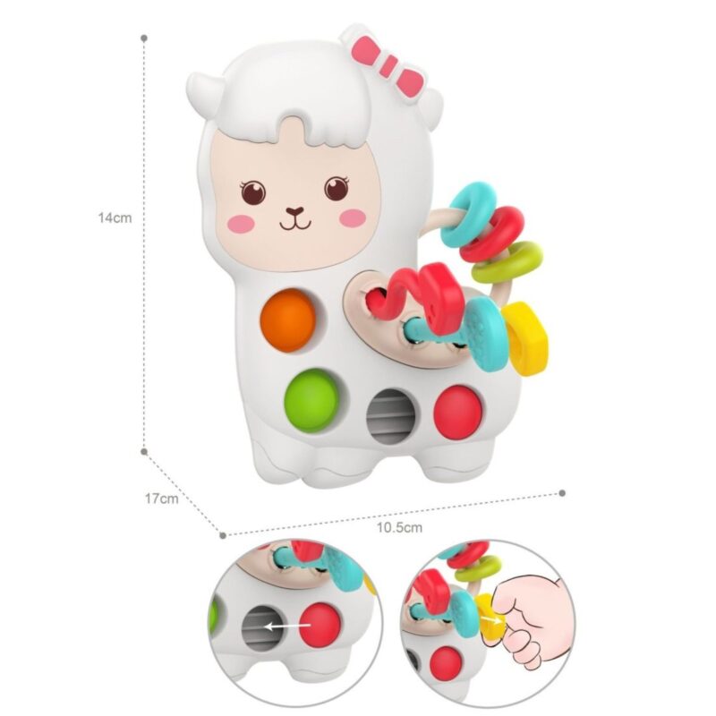 Sensorinis žaislas mažyliams „Lama“ – Woopie Baby