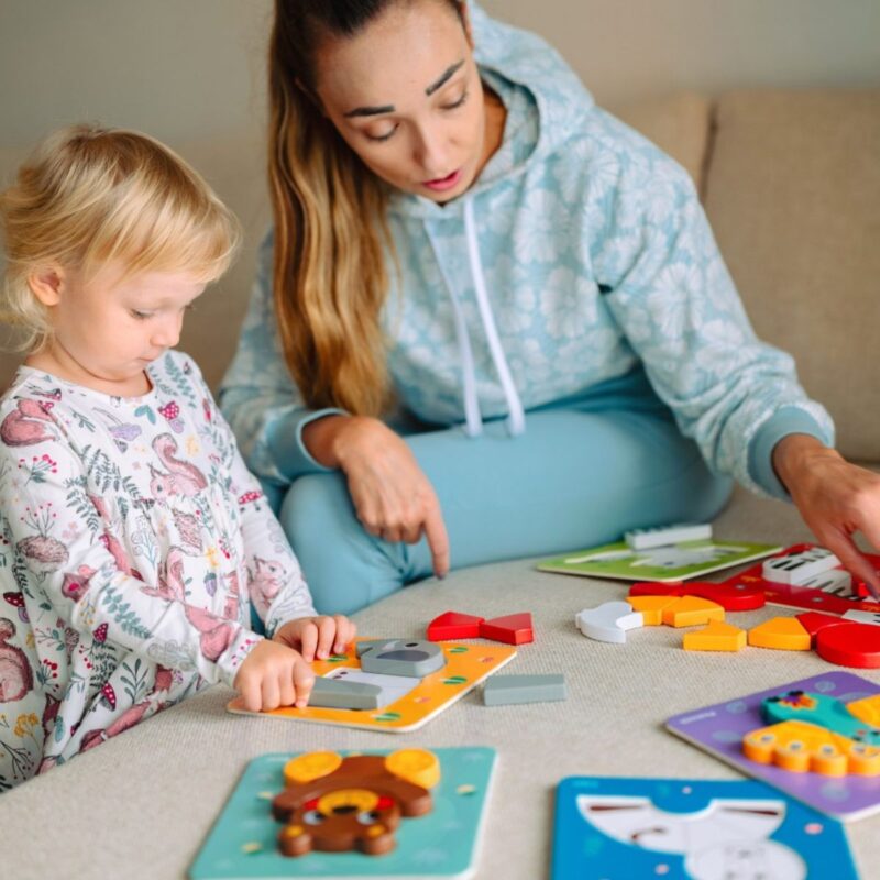 Woopie Green Montessori 6 dėlionių rinkinys "Gyvūnėliai"