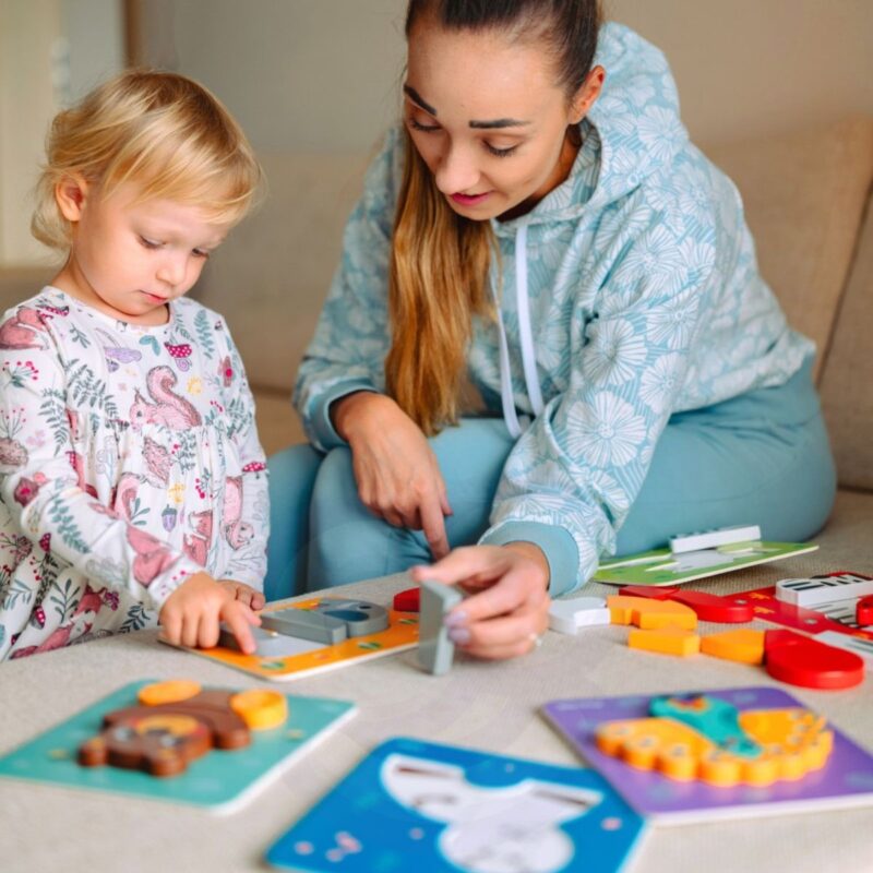 Woopie Green Montessori 6 dėlionių rinkinys "Gyvūnėliai"