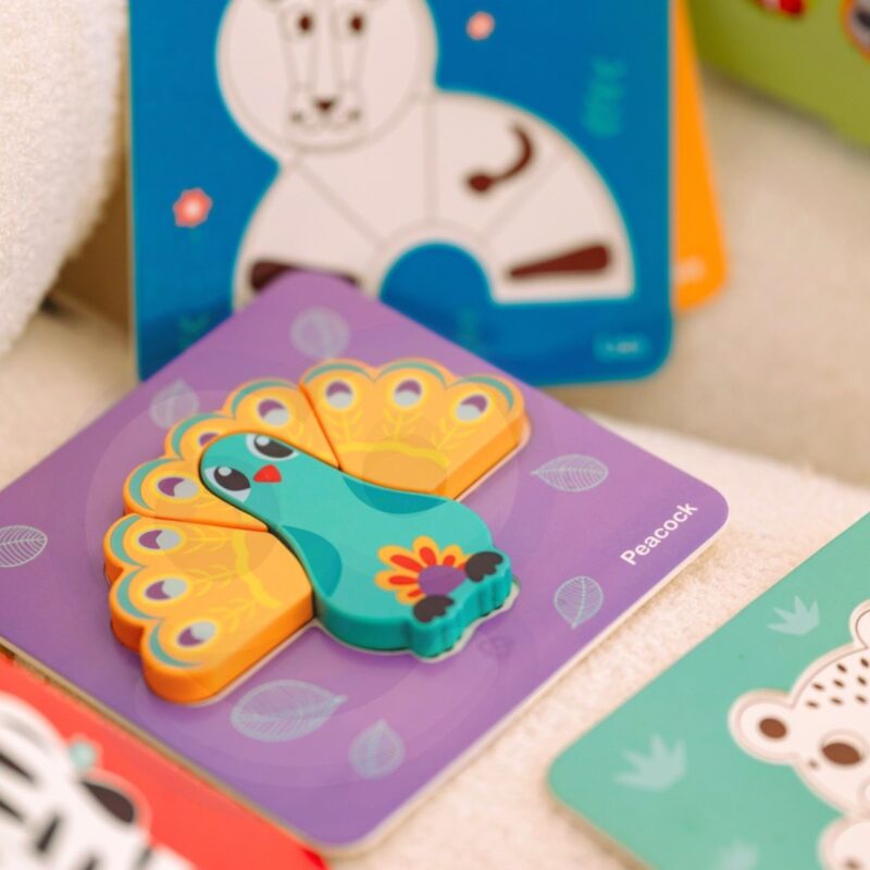 Woopie Green Montessori 6 dėlionių rinkinys "Gyvūnėliai"