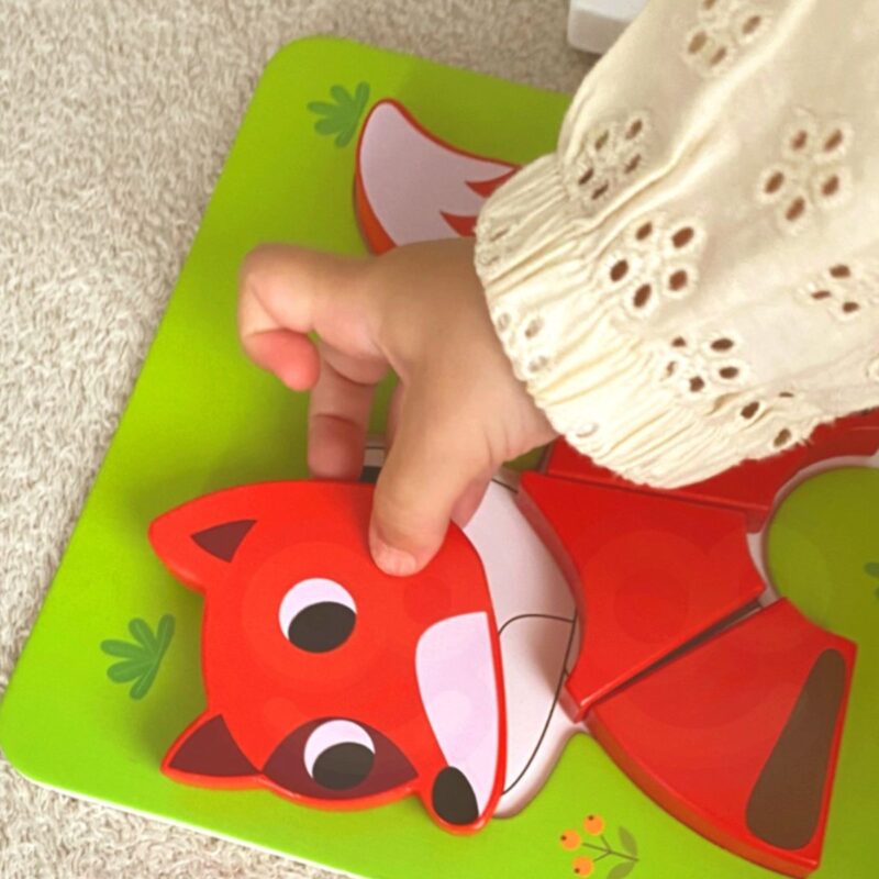 Woopie Green Montessori 6 dėlionių rinkinys "Gyvūnėliai"