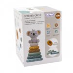 Sensorinis žiedų bokštas mažyliams „Koala“ – Woopie Baby